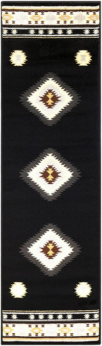 Surya Paramount Par-1095 Black, Charcoal, Medium Gray Southwestern Area Rug