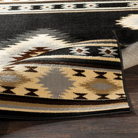 Surya Paramount Par-1095 Black, Charcoal, Medium Gray Southwestern Area Rug