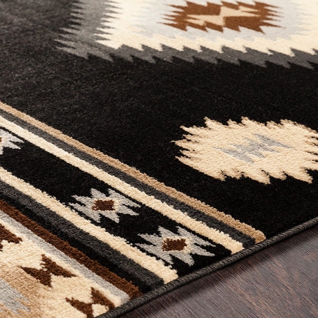 Surya Paramount Par-1095 Black, Charcoal, Medium Gray Rugs.