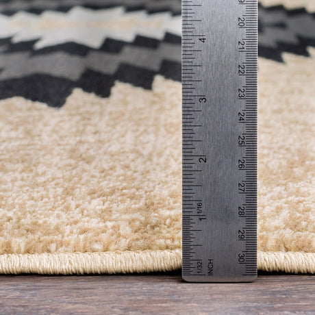 Surya Paramount Par-1096 Black, Charcoal, Medium Gray, Khaki Rugs.