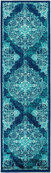 Surya Paramount Par-1098 Teal, Dark Blue, Aqua, Cream Area Rug