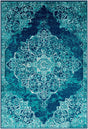 Surya Paramount Par-1098 Teal, Dark Blue, Aqua, Cream Rugs.