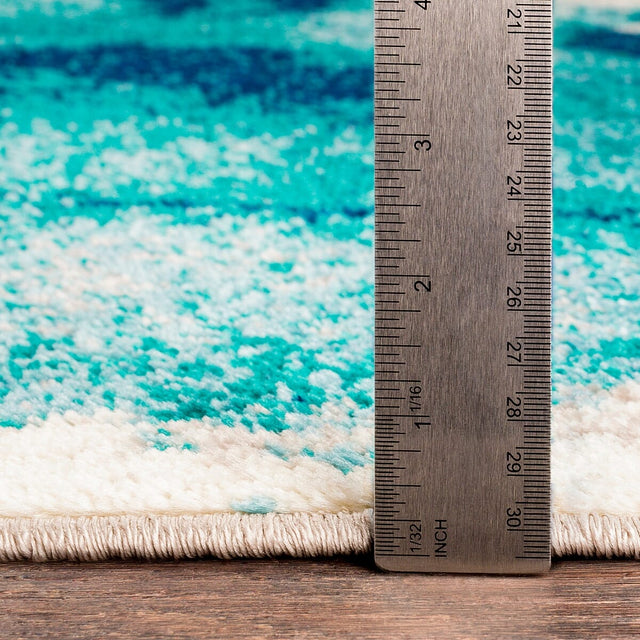 Surya Paramount Par-1106 Teal, Aqua, Dark Blue, Light Gray Rugs.