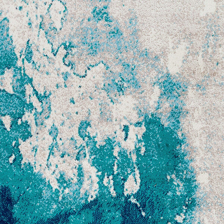Surya Paramount Par-1106 Teal, Aqua, Dark Blue, Light Gray Rugs.