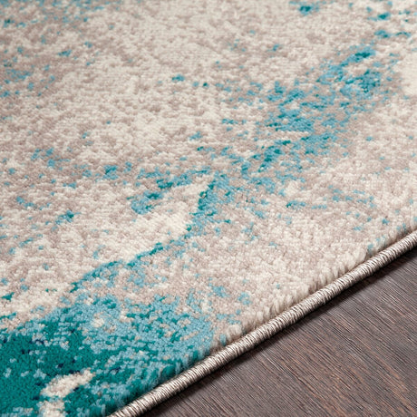 Surya Paramount Par-1106 Teal, Aqua, Dark Blue, Light Gray Rugs.