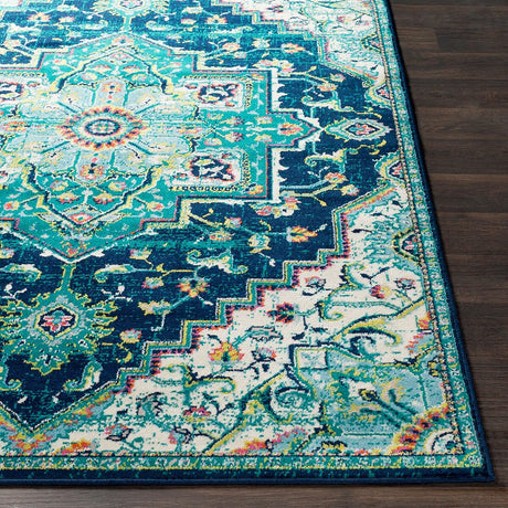 Surya Paramount Par-1107 Teal, Dark Blue, Aqua, Lime Rugs.