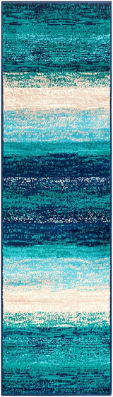 Surya Paramount Par-1109 Teal, Aqua, Dark Blue, Light Gray Rugs.