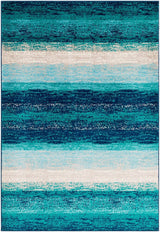 Surya Paramount Par-1109 Teal, Aqua, Dark Blue, Light Gray Rugs.