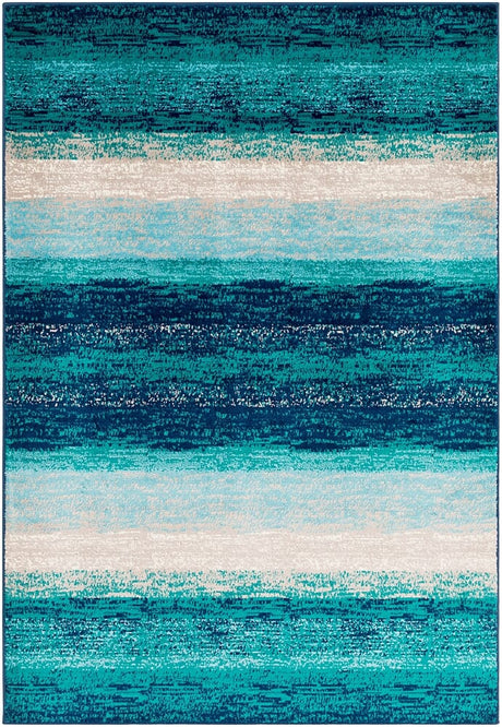 Surya Paramount Par-1109 Teal, Aqua, Dark Blue, Light Gray Rugs.