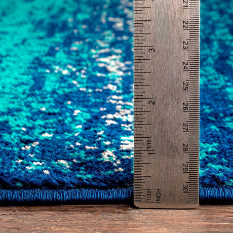 Surya Paramount Par-1109 Teal, Aqua, Dark Blue, Light Gray Rugs.
