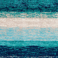 Surya Paramount Par-1109 Teal, Aqua, Dark Blue, Light Gray Striped Area Rug