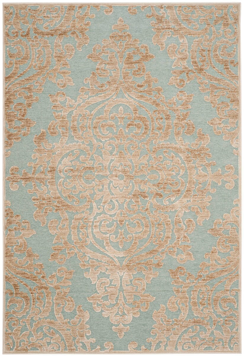 Safavieh Paradise Par390-3470 Stone / Aqua Rugs.