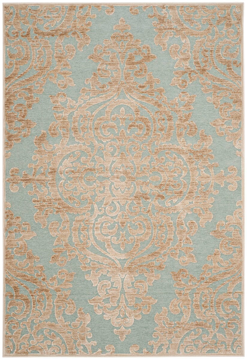 Safavieh Paradise Par390-3470 Stone / Aqua Area Rug