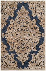 Safavieh Paradise Par390-3490 Stone / Navy Rugs.