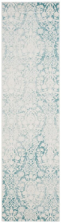 Safavieh Passion Pas403B Turquoise / Ivory Damask Area Rug