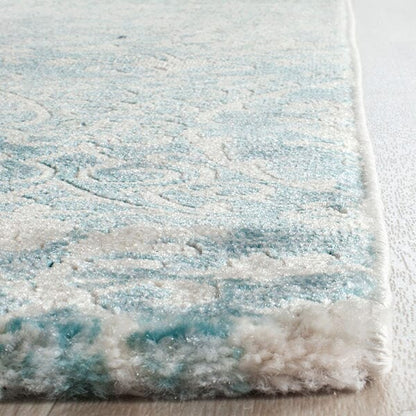 Safavieh Passion Pas403B Turquoise / Ivory Damask Area Rug