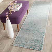 Safavieh Passion Pas403B Turquoise / Ivory Damask Area Rug