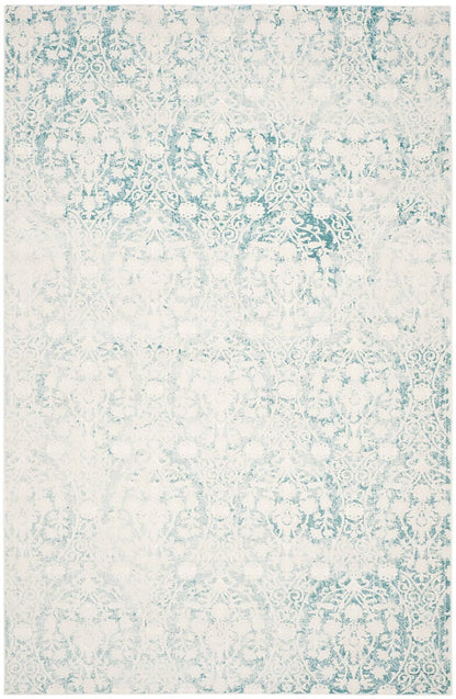 Safavieh Passion Pas403B Turquoise / Ivory Damask Area Rug