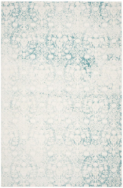 Safavieh Passion Pas403B Turquoise / Ivory Damask Area Rug