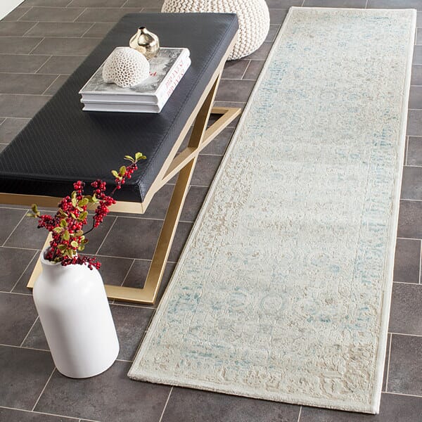 Safavieh Passion Pas405B Turquoise / Ivory Vintage / Distressed Area Rug