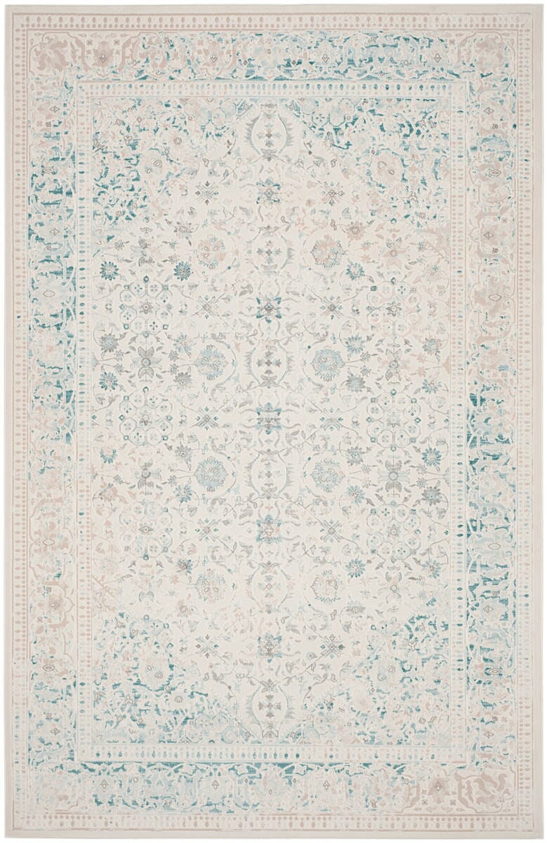 Safavieh Passion Pas405B Turquoise / Ivory Vintage / Distressed Area Rug