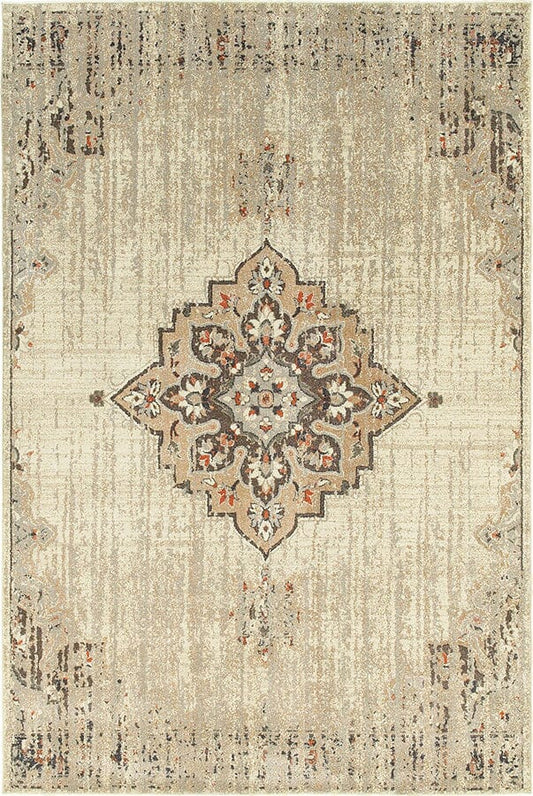 Oriental Weavers Sphinx Pasha 072J2 Ivory / Brown Area Rug