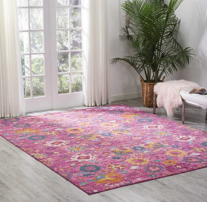 Nourison Passion Psn01 Fuchsia Area Rug