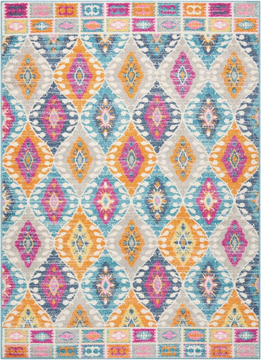 Nourison Passion Psn02 Multicolor Southwestern Area Rug