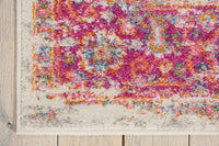 Nourison Passion Psn03 Ivory / Fushia Vintage / Distressed Area Rug