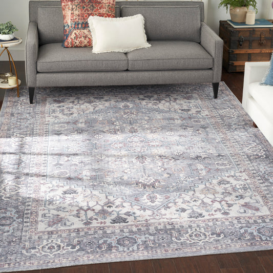 Nourison Nicole Curtis Series 1 Sr104 Grey Area Rug