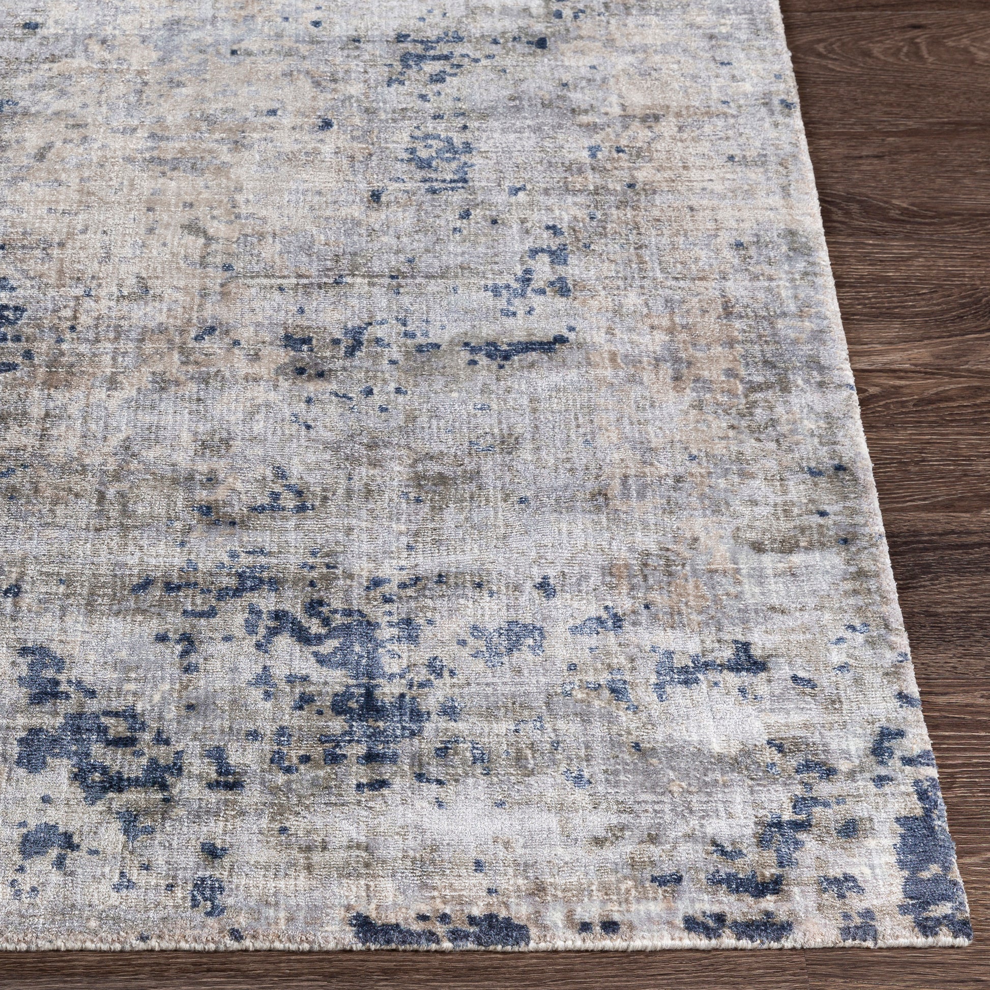 Surya Park Avenue Pav-2300 Dark Blue, Medium Gray, Camel, Cream Area Rug