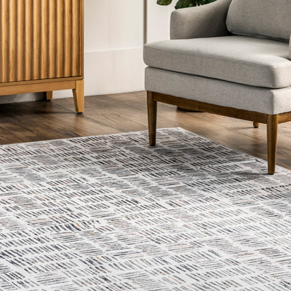 AreaRugs.com Wavaj Nwa1088B Light Gray Area Rug