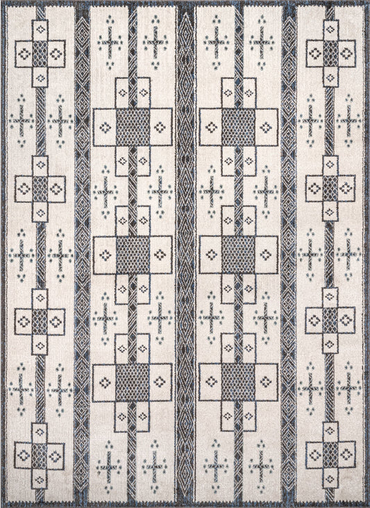 Nuloom Erika Transitional Tribal Ner1607A Gray Area Rug