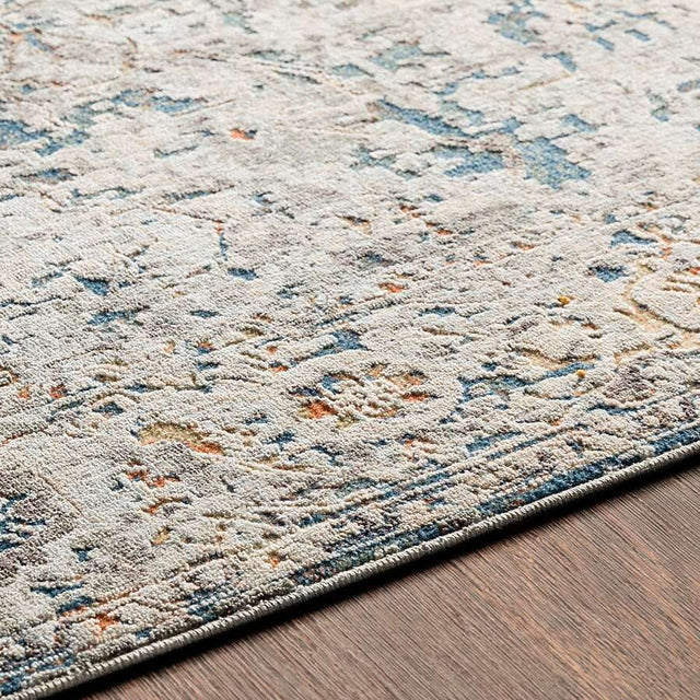 Surya Presidential Pdt-2300 Pale Blue, Bright Blue, Medium Gray Rugs.