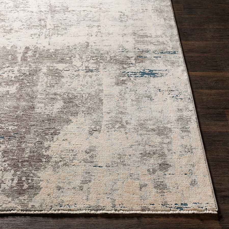 Surya Presidential Pdt-2301 Medium Gray, Charcoal, White Organic / Abstract Area Rug