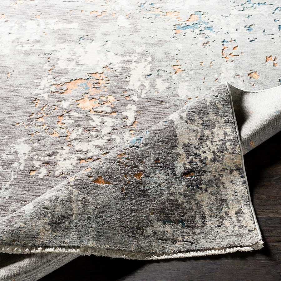 Surya Presidential Pdt-2302 Charcoal, Medium Gray, Pale Blue Organic / Abstract Area Rug