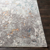 Surya Presidential Pdt-2302 Charcoal, Medium Gray, Pale Blue Organic / Abstract Area Rug