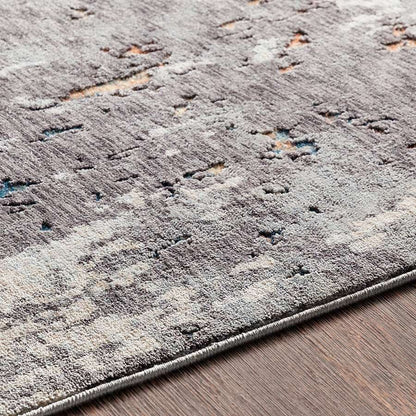 Surya Presidential Pdt-2302 Charcoal, Medium Gray, Pale Blue Organic / Abstract Area Rug