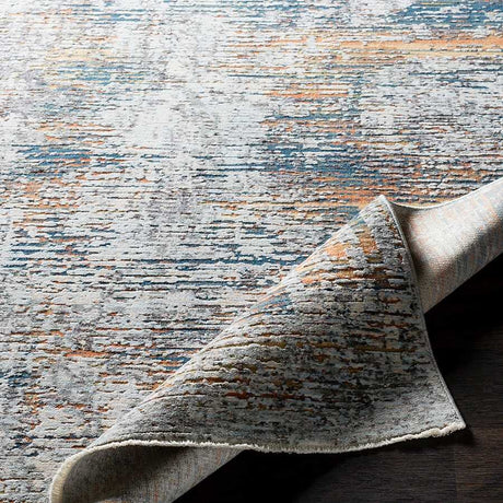 Surya Presidential Pdt-2305 Bright Blue, Burnt Orange, Peach Rugs.