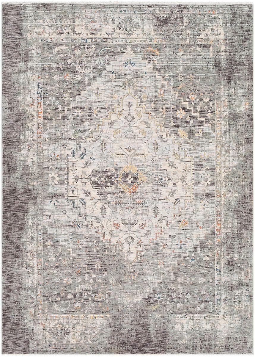 Surya Presidential Pdt-2311 Medium Gray, Charcoal, White Vintage / Distressed Area Rug