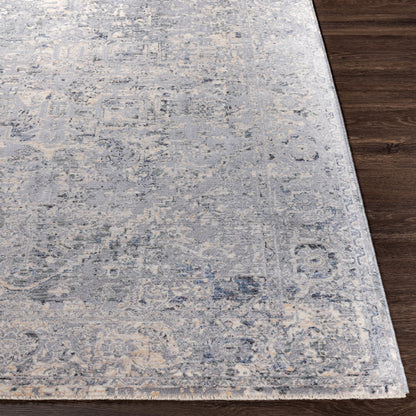 Surya Presidential Pdt-2321 Medium Gray, Bright Blue, Pale Blue, Dark Blue Area Rug