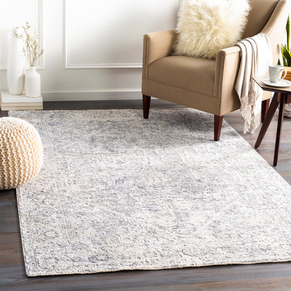 Surya Presidential Pdt-2321 Medium Gray, Bright Blue, Pale Blue, Dark Blue Area Rug