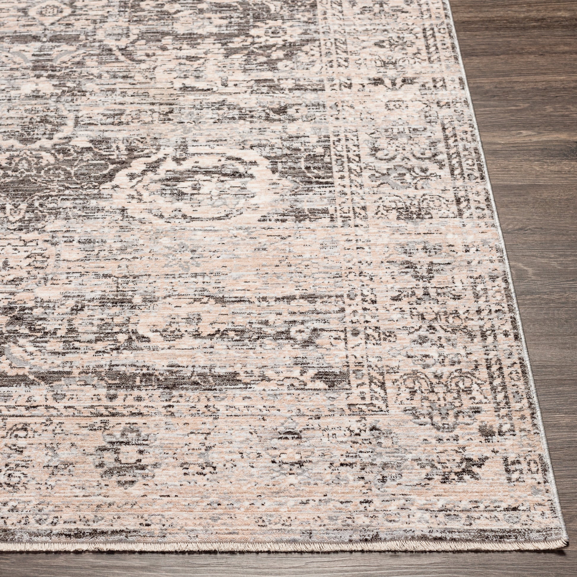 Surya Presidential Pdt-2324 Charcoal, Medium Gray, Light Gray, Beige Area Rug