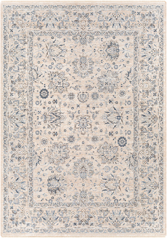 Surya Presidential Pdt-2325 Dark Blue, Denim, Pale Blue, Charcoal Area Rug