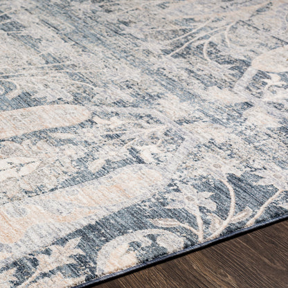 Surya Presidential Pdt-2328 Dark Blue, Denim, Pale Blue, Beige Area Rug