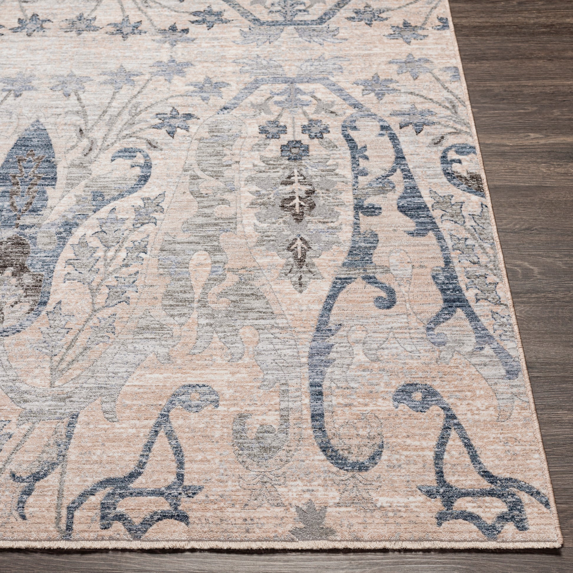 Surya Presidential Pdt-2329 Beige, Cream, Taupe, Denim Area Rug