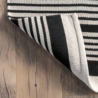 Nuloom Jess Striped Nje1975A Black Area Rug