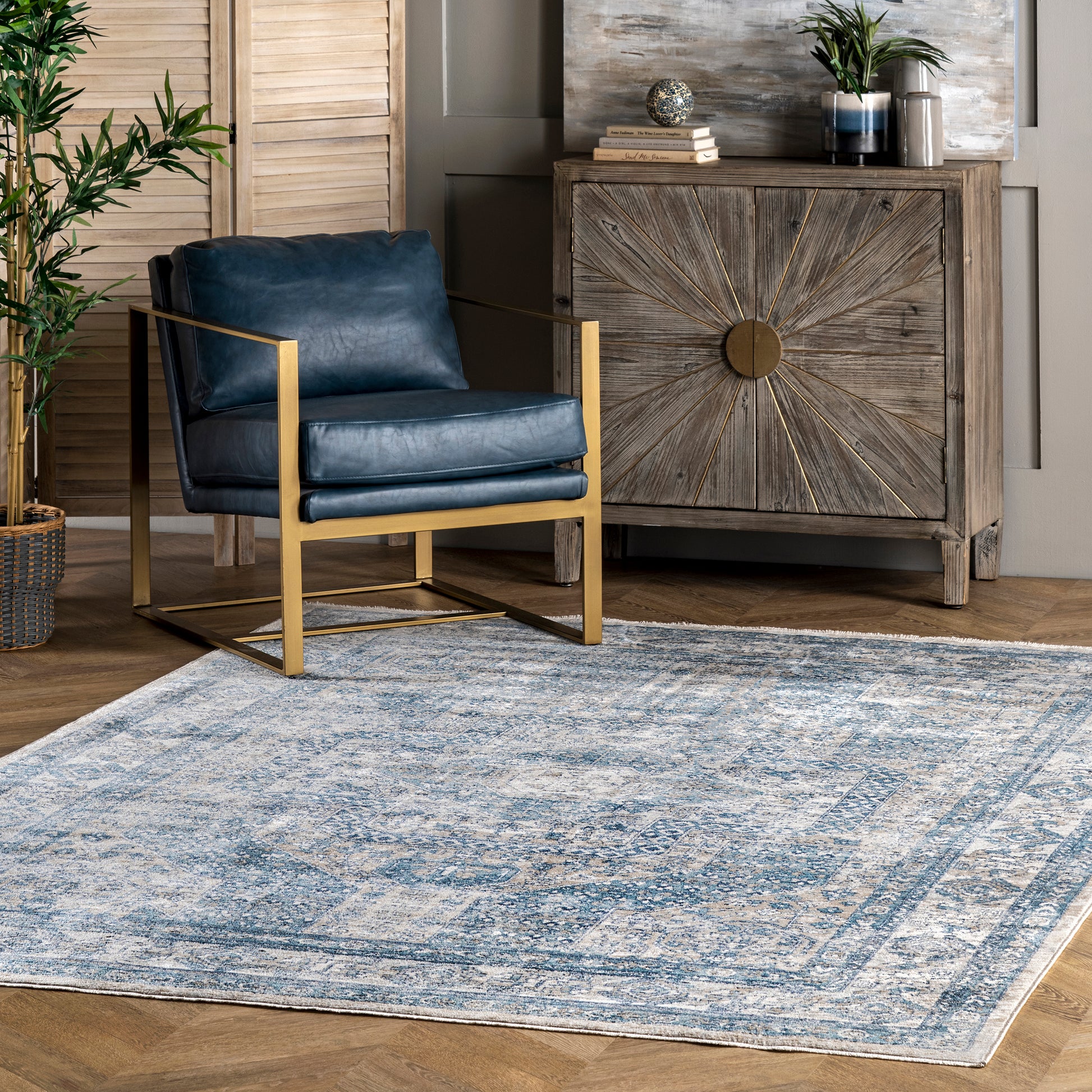 Nuloom Westlyn Nwe2382A Blue Area Rug