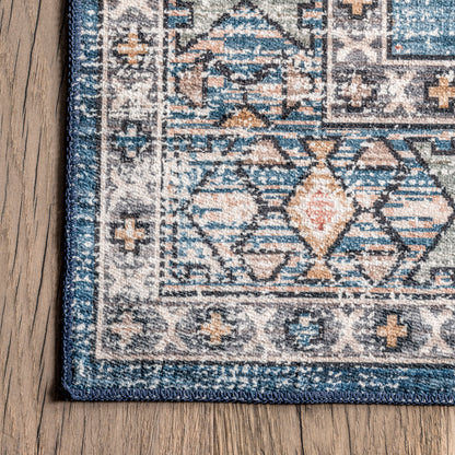 AreaRugs.com Wavaj Nwa1040A Blue Area Rug