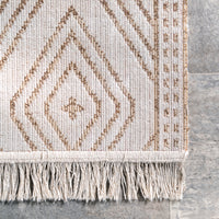 Nuloom Striped Miriam Nst1482A Beige Area Rug